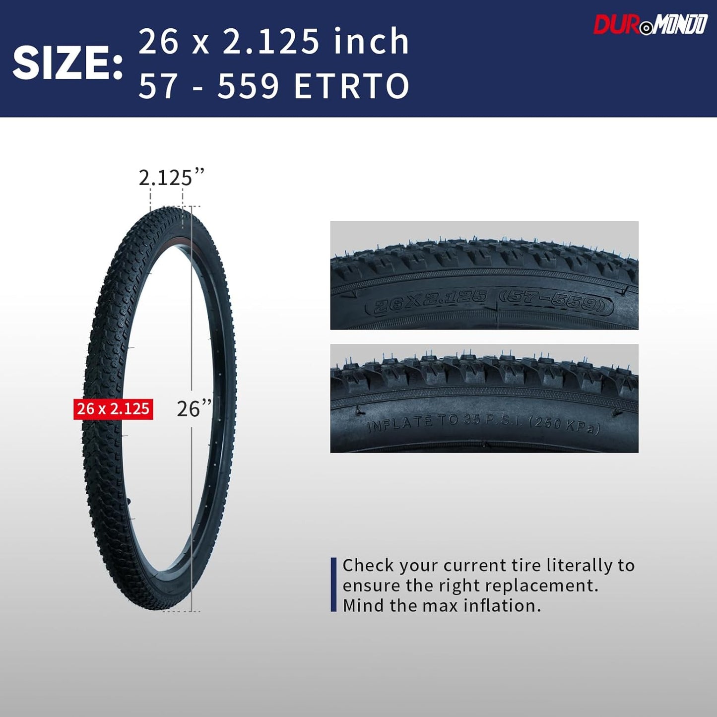 26X2.125(57-559) Outer Tire