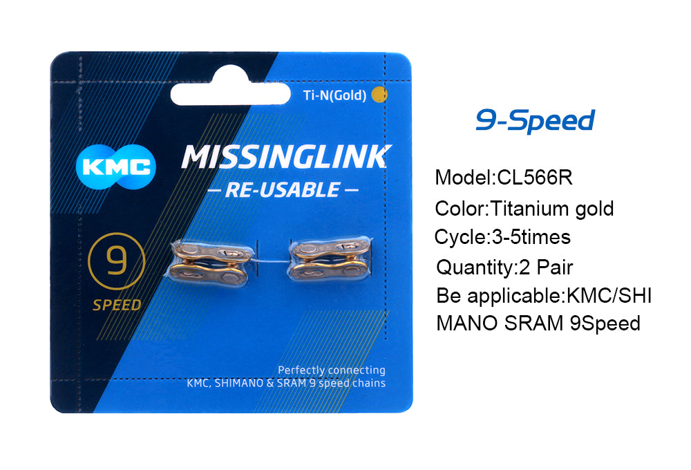 2 Pairs KMC Chain Missing Link / Chain Magic Clasp