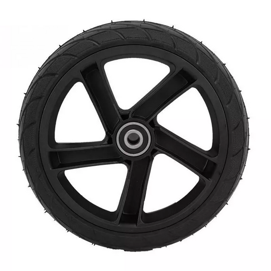 Rear wheel with tire